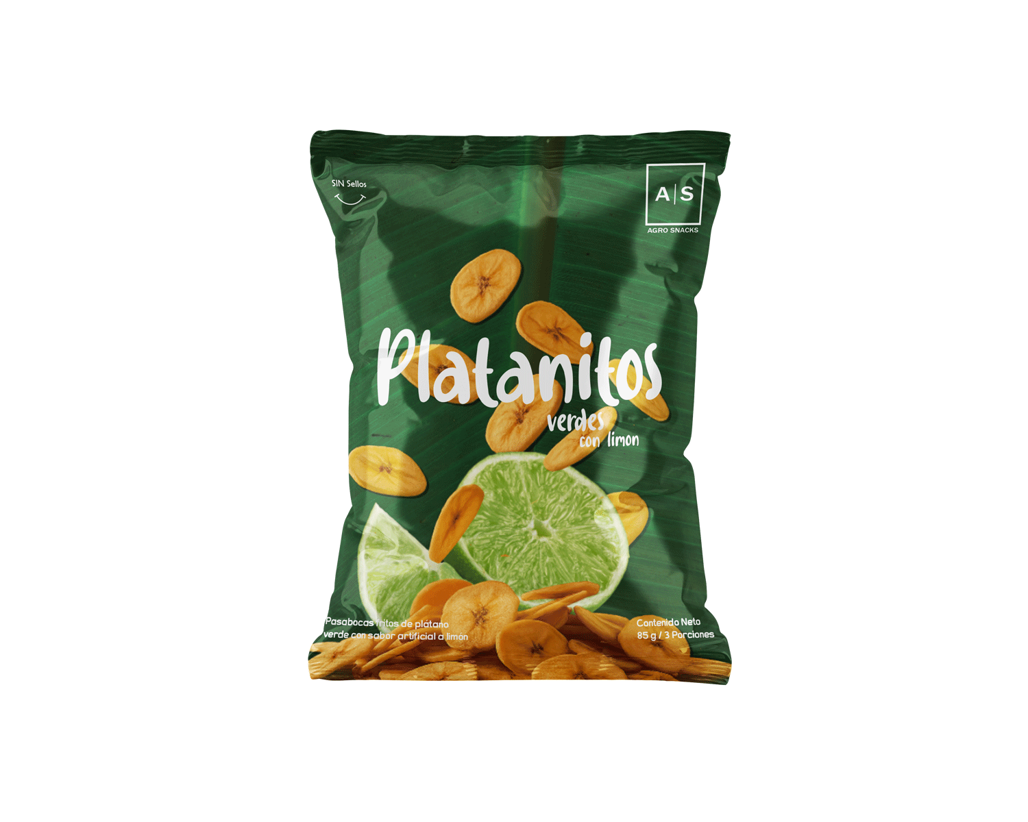 CHIPS DE PLATANO VERDE CON SABOR A LIMOM