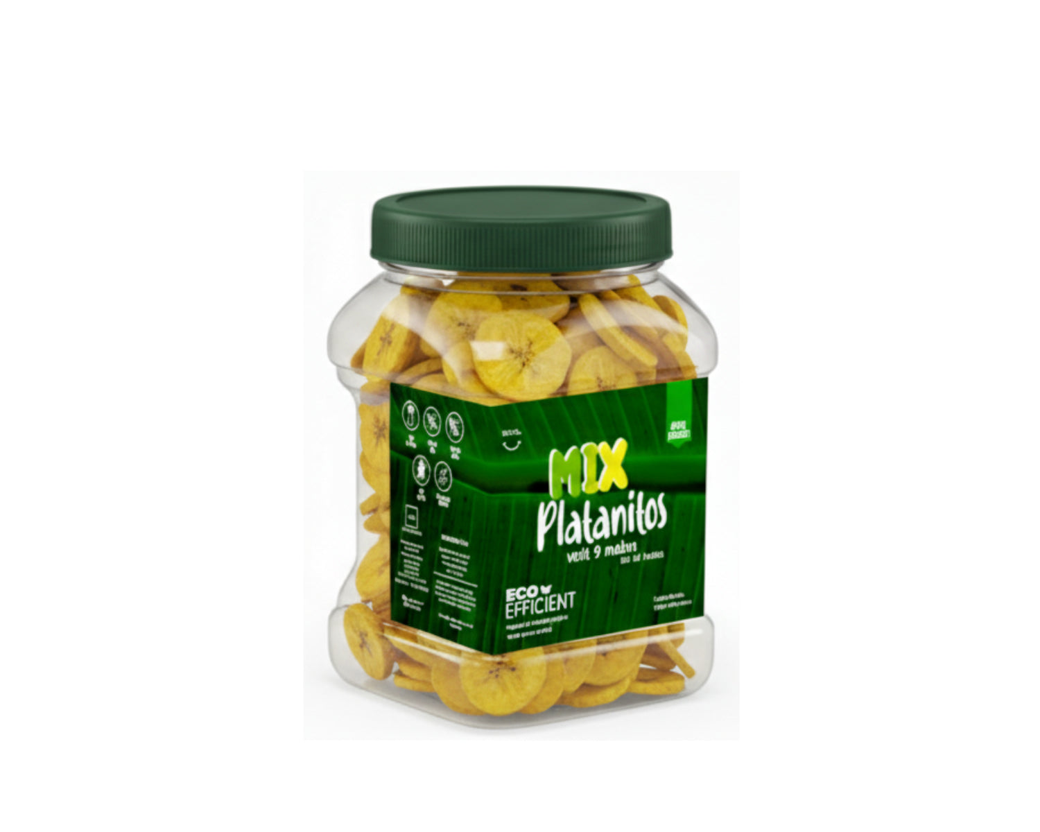 CHIPS DE MIX DE PLATANO EN TARRO