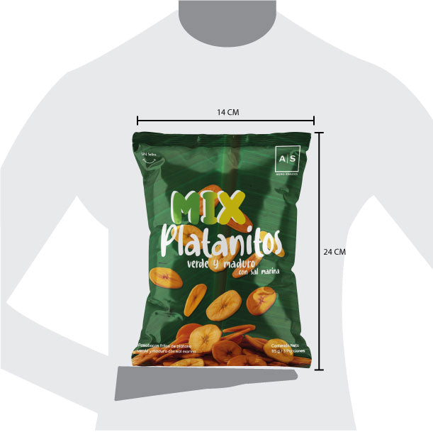 CHIPS DE PLATANO VERDE Y MADURO MIX