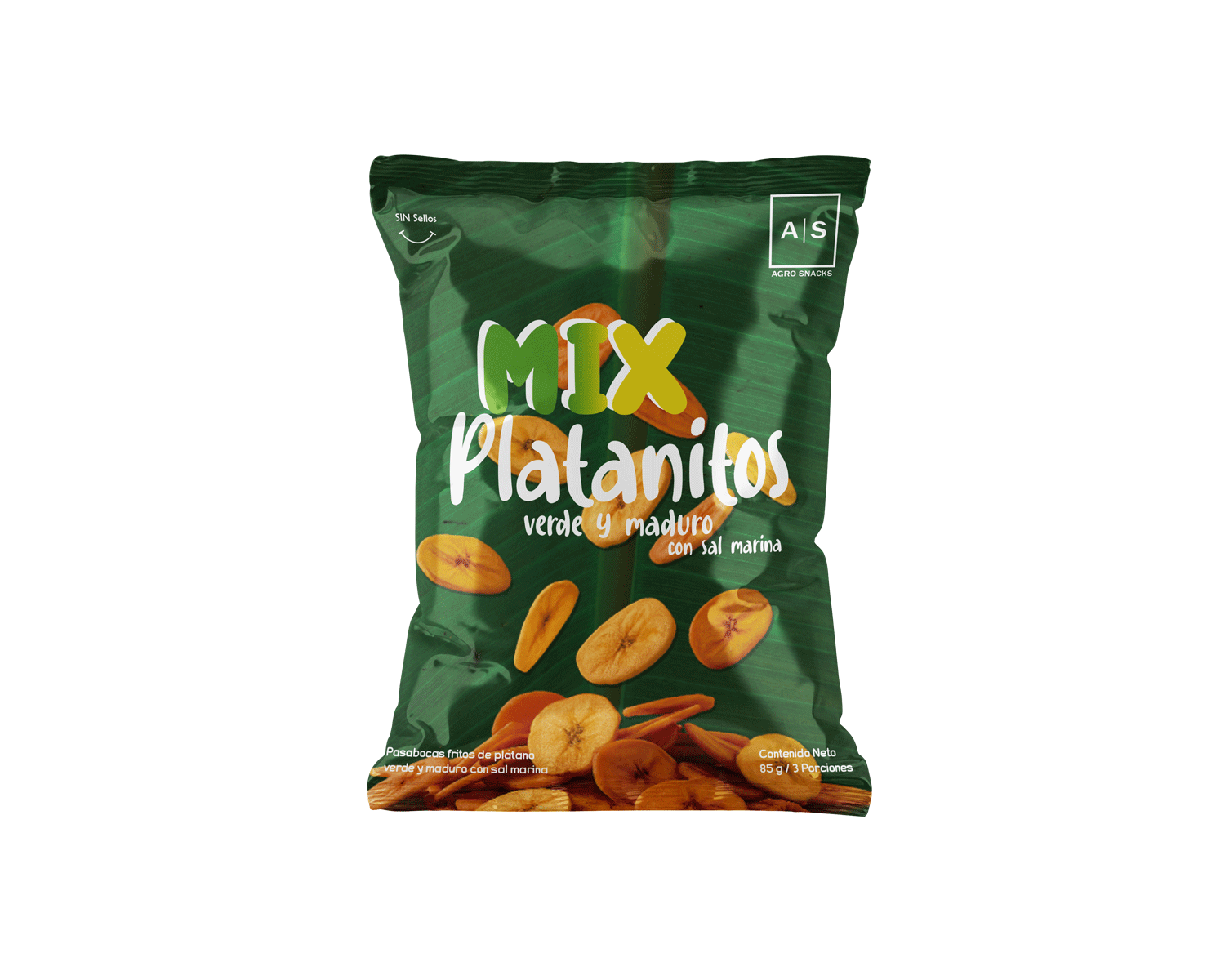 CHIPS DE PLATANO VERDE Y MADURO MIX